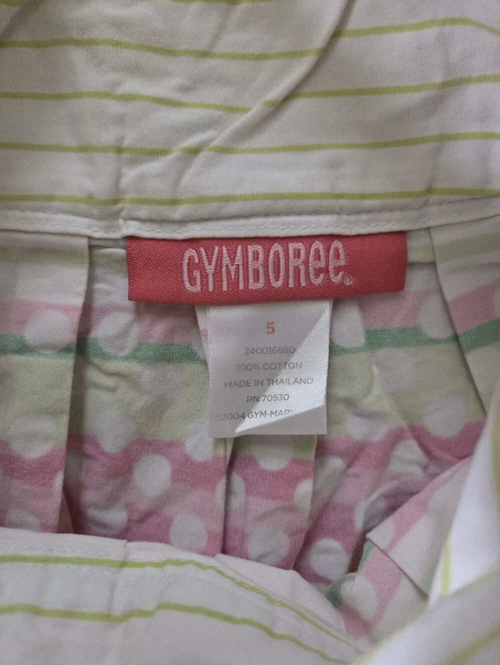 Vtg Gymboree Girls 5 Easter Skater Skirt
